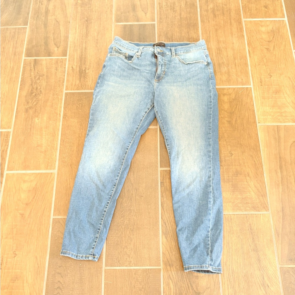 Banana Republic Blue Ankle Cropped Jeans
